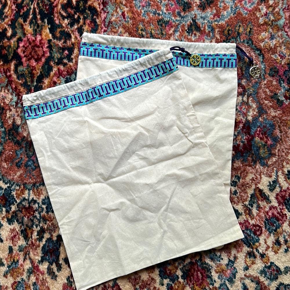 (2) Tory Burch Shoe Storage Bags